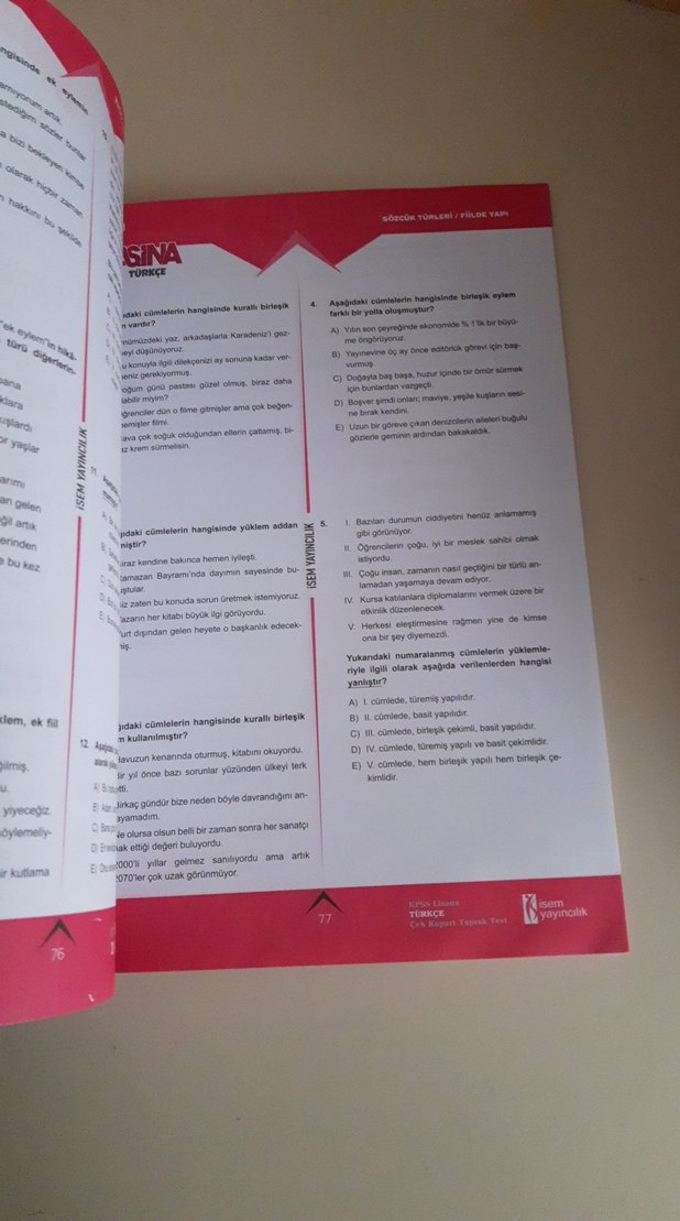 Asina Türkçe Yaprak Test Kitabı - Görsel 2