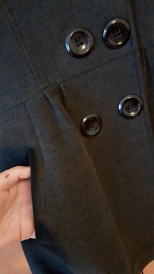 siyah mont kısa kaban - Görsel 7