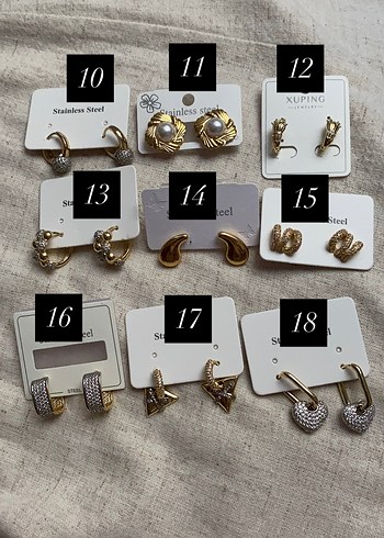 Zara Çelik xuping küpe modelleri