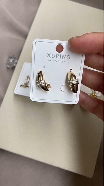 Beden altın Renk Xuping 14k renk küpeler