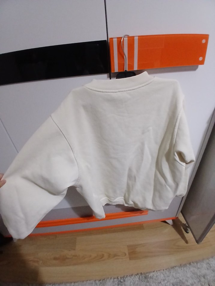 Champion Kadın Bej Sweatshirt - Görsel 4