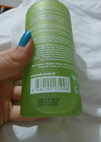 Ola Lab Yeşil Biyotik Yüz Temizleyici 200 ml - Görsel 4