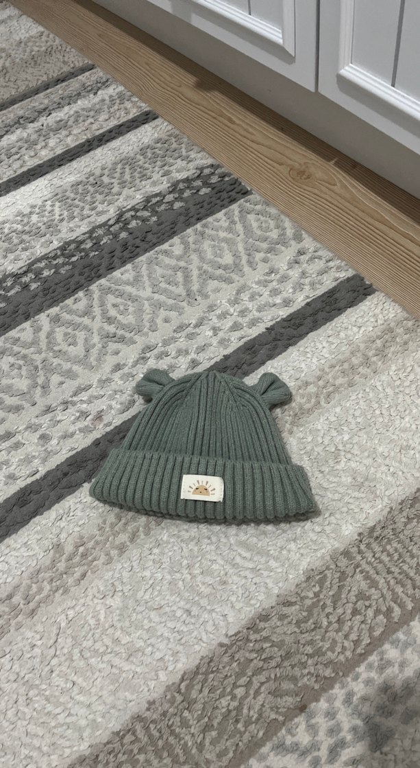 Gri Örgü Çocuk Bere - Görsel 2