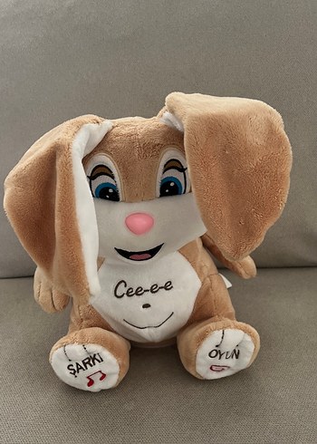 Pastel Kahverengi Peluş Oyuncak Köpek - Görsel 3