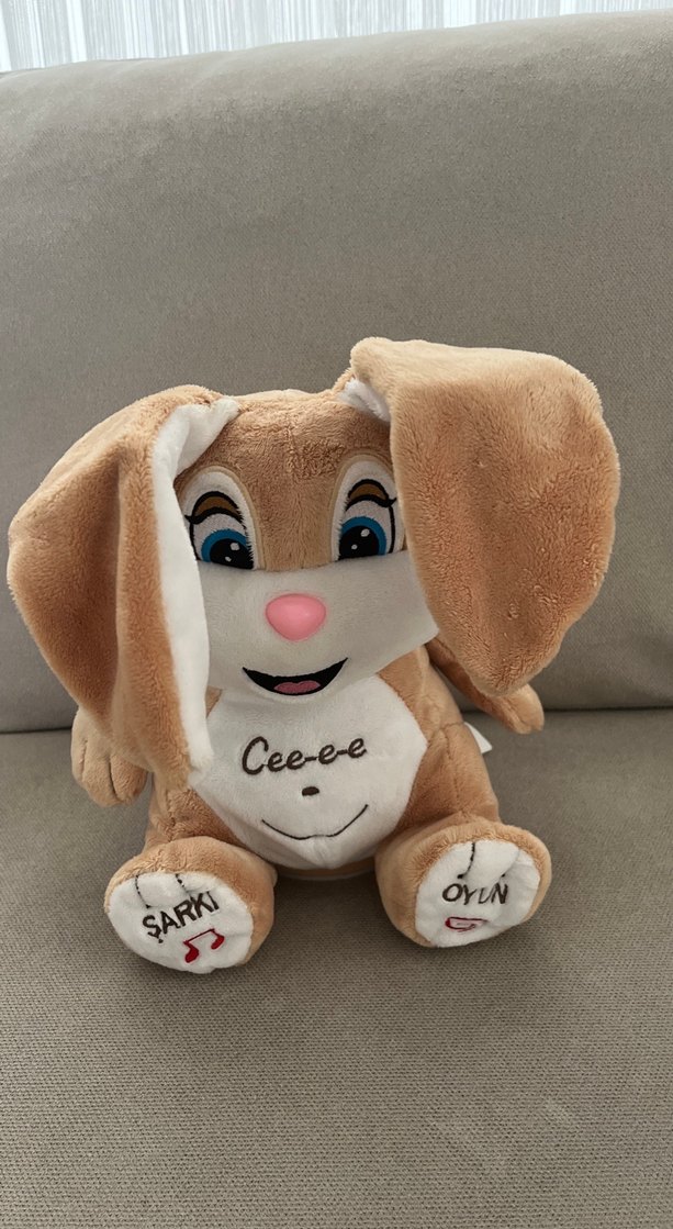 Pastel Kahverengi Peluş Oyuncak Köpek - Görsel 3