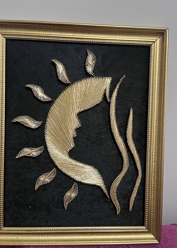 Altın Renkli filografi tablo