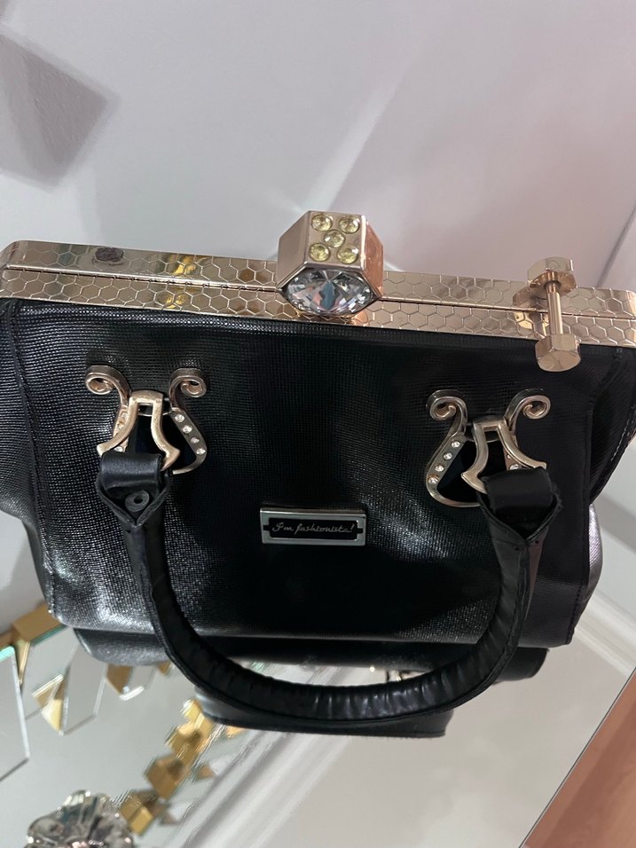 Klasik Siyah Deri Kadın Çanta - Görsel 4