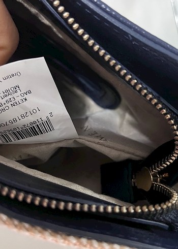 Beymen Lacivert Deri Fermuarlı Kadın Çanta - Görsel 3