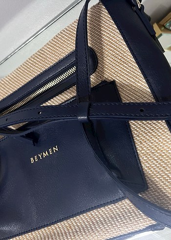 Beymen Lacivert Deri Fermuarlı Kadın Çanta - Görsel 9