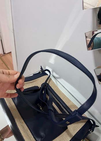 Beymen Lacivert Deri Fermuarlı Kadın Çanta - Görsel 10