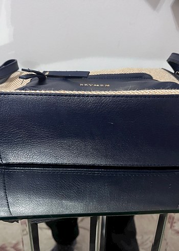 Beymen Lacivert Deri Fermuarlı Kadın Çanta - Görsel 8