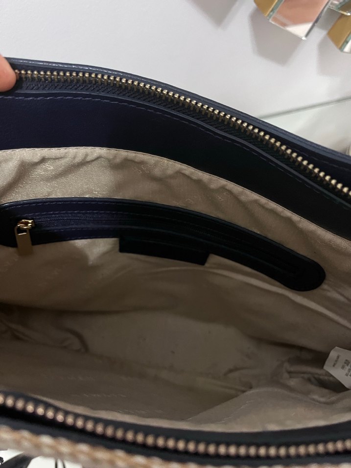 Beymen Lacivert Deri Fermuarlı Kadın Çanta - Görsel 2