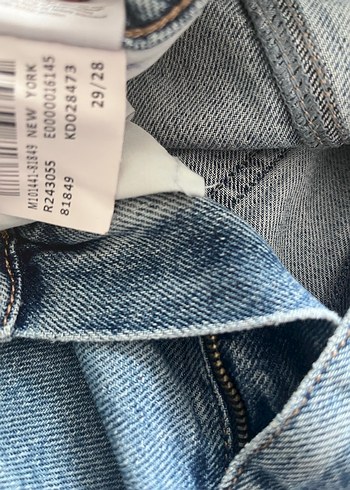 Mavi Düğmeli Bohem Salaş Denim Pantolon - Görsel 4