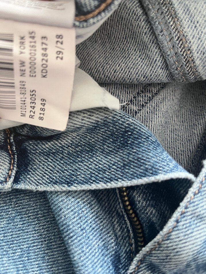 Mavi Düğmeli Bohem Salaş Denim Pantolon - Görsel 4