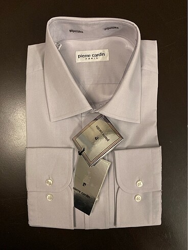 Pierre Cardin L uzun kollu klasik gömlek Gri renk