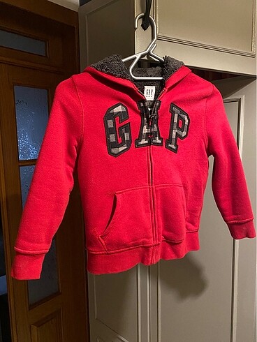 Orjinal GAP içi miflonlu fermuarlı sweatshirt 6-7 yaş