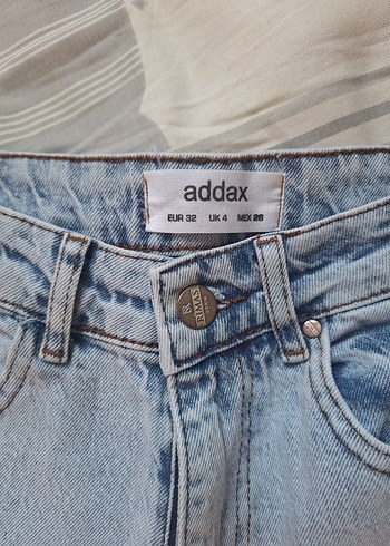 32 Beden addax buz mavisi bol jean pantolon