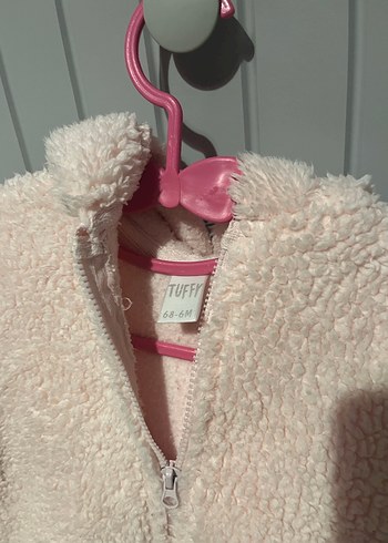 Kız Çocuk Peluş Kapüşonlu Mont - Görsel 2