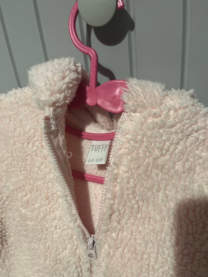 Kız Çocuk Peluş Kapüşonlu Mont - Görsel 2