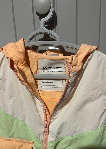 Kız Çocuk Kapüşonlu Renkli Fermuarlı Yağmurluk - Görsel 2