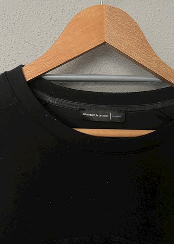 Siyah Uzun Kollu Oversize Sweatshirt - Görsel 2