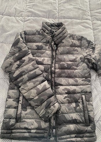 Columbia Gri Kamuflaj Fermuarlı Erkek Mont - Görsel 5