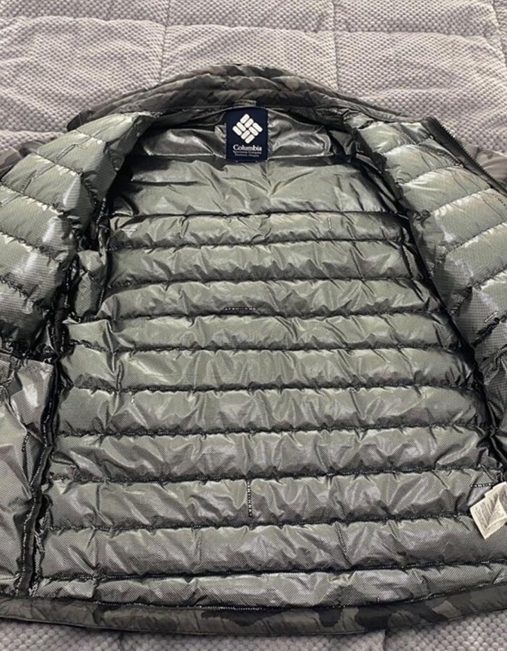 Columbia Gri Kamuflaj Fermuarlı Erkek Mont - Görsel 2