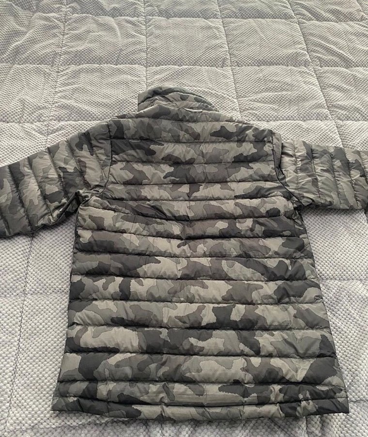 Columbia Gri Kamuflaj Fermuarlı Erkek Mont - Görsel 3