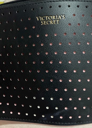 Victoria's Secret Siyah Deri Fermuarlı Kadın Cüzdan - Görsel 5