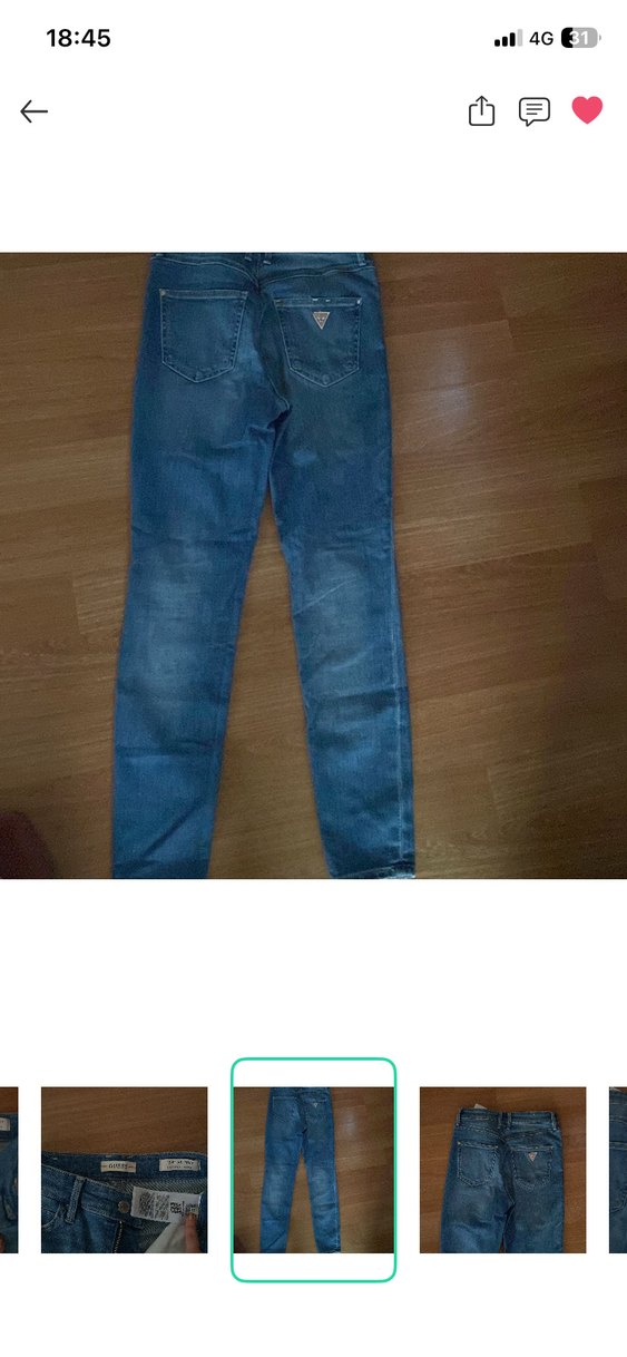 Mavi Yıkamalı Dar Kesim Jean — görsel 5/7
