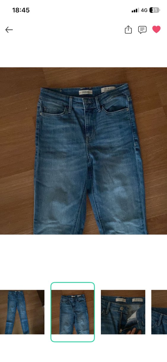 Mavi Yıkamalı Dar Kesim Jean — görsel 2/7