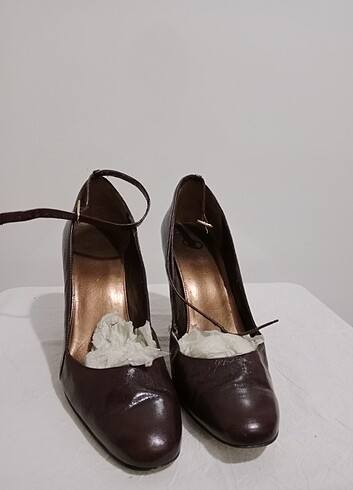 Topuklu ayakkabı bordo vintage 