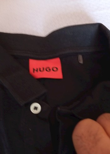 Hugo Boss Siyah Düğmeli Erkek Polo Tişört - Görsel 3