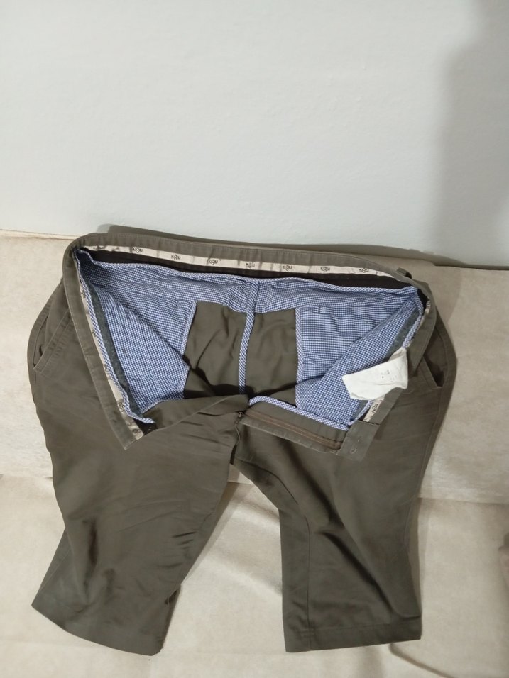 Gri Keten Erkek Kiğıli kapri. - Görsel 2