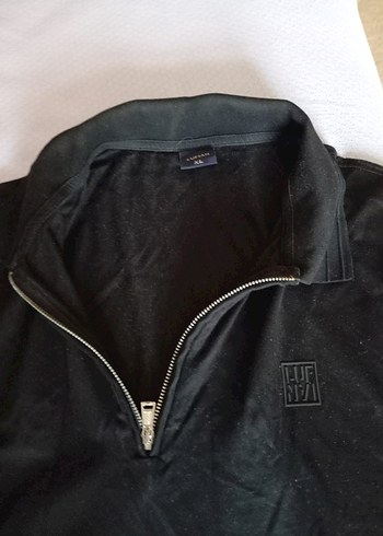 Fermuarlı Siyah Erkek Polo Tişört - Görsel 2