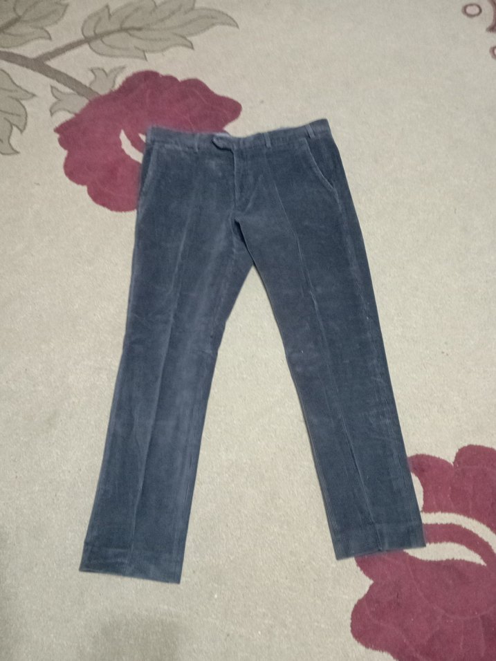 Gri Süet Erkek Kışlık Pantolon - Görsel 3