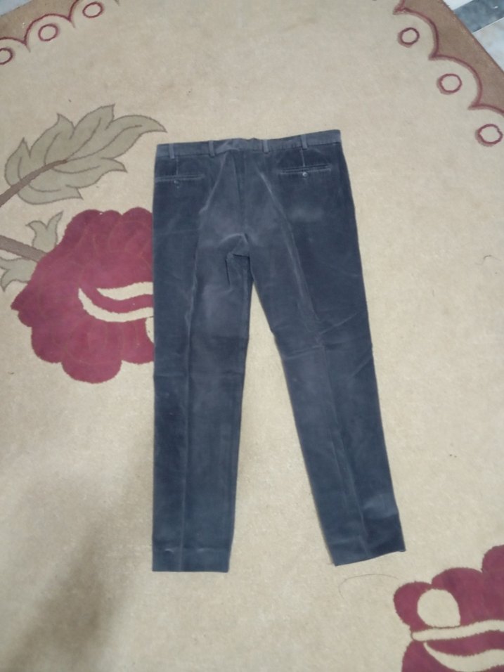 Gri Süet Erkek Kışlık Pantolon - Görsel 2