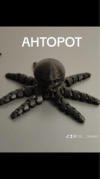 3D yazıcıdan tasarlanan ahtopot