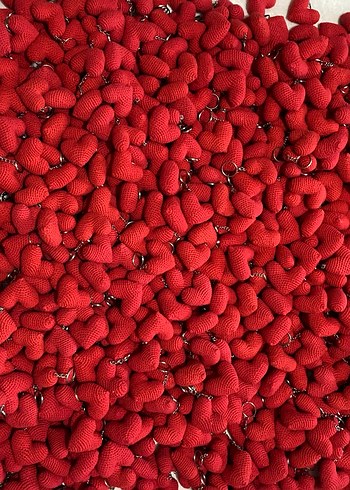 Kırmızı Renkli Kalp Anahtarlık - Görsel 2