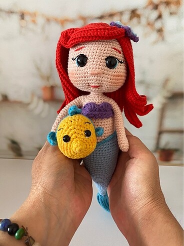Amigurumi Denizkızı Ariel ve Flounder