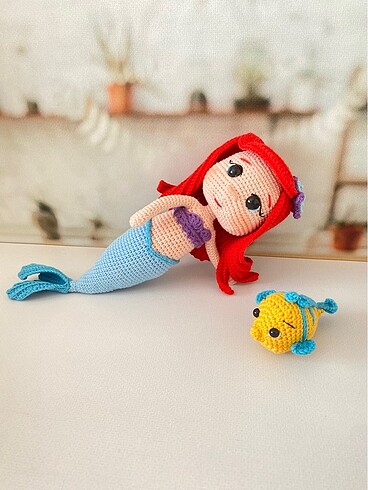 Diğer Amigurumi Denizkızı Ariel ve Flounder