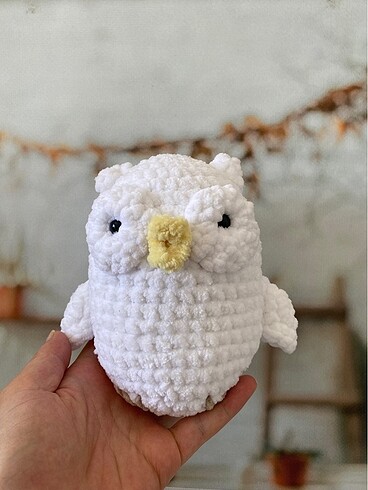 Amigurumi Yumuş Baykuş Oyuncak