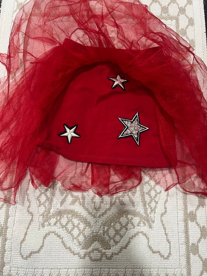 Kız Çocuk Kırmızı tüllü Etek - Görsel 2