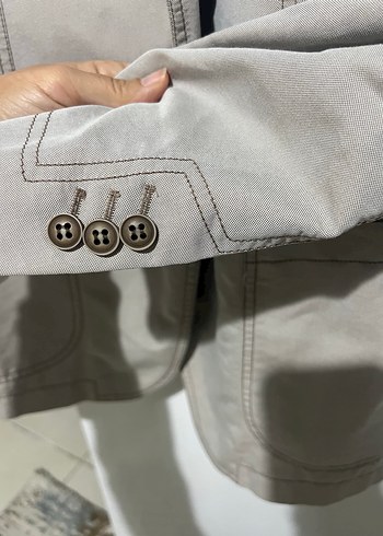 Sarar marka Gri Keten Erkek Ceket, - Görsel 4