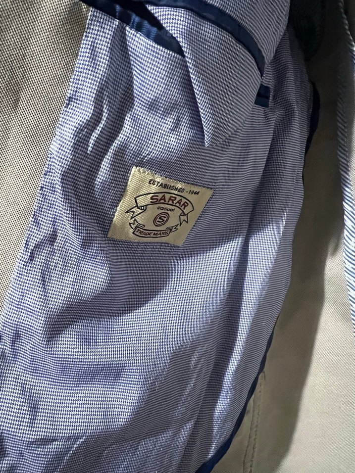 Sarar marka Gri Keten Erkek Ceket, - Görsel 5