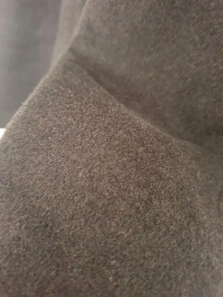 Düğmeli Kahverengi Süet Kadın Klasik Kaban - Görsel 3