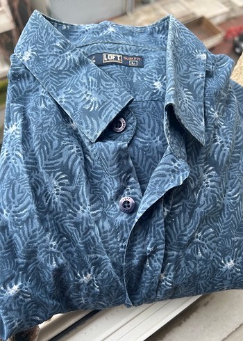 Uzun Kollu Gri Denim Erkek Gömlek - Görsel 4