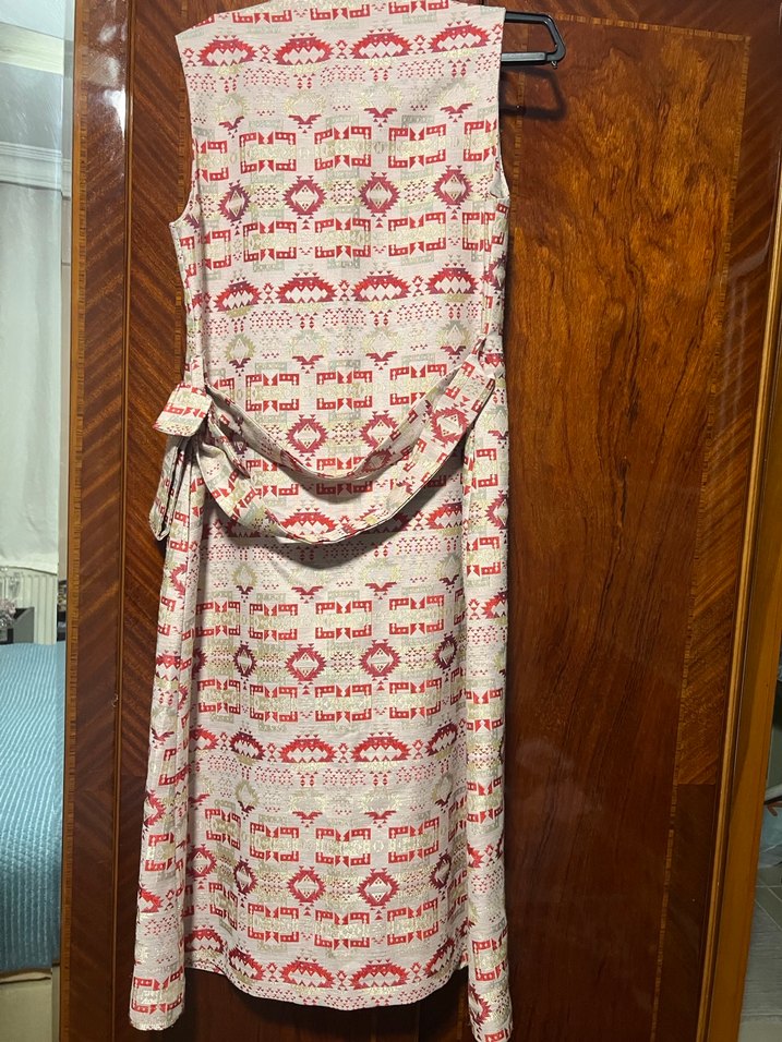 Uzun Desenli Bohem Kadın Yelek - Görsel 4