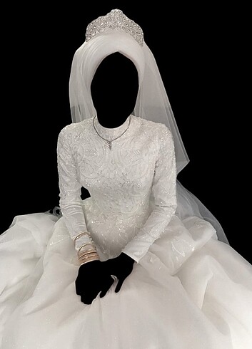 Tesettür gelinlik - Görsel 3