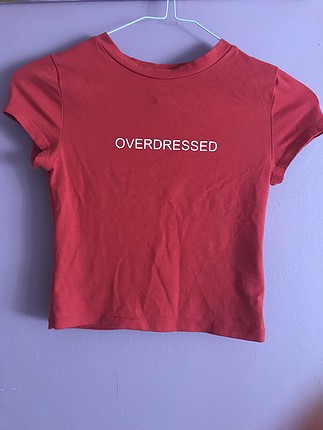 H&M Kırmızı crop tshirt 